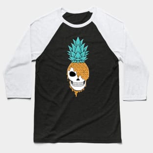 Pineapple Skull Baseball T-Shirt